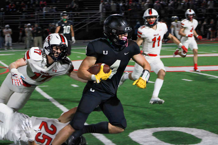 Upper St. Clair vs Peters Township football Brentaro Yamene